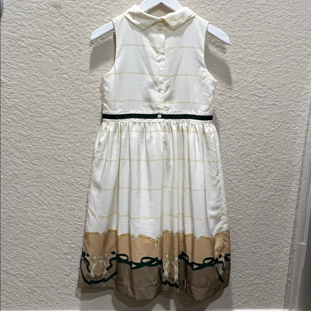 Janie and Jack Bridle Scarf Border Dress from Countryside Ride 2016 size 8 - Picture 4 of 12